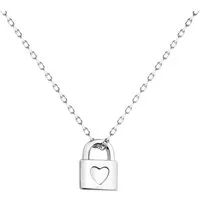 Sofia Milani Kette mit Anhänger Sicherheitsschloss, 925 Silber Damen Schmuck - N0376