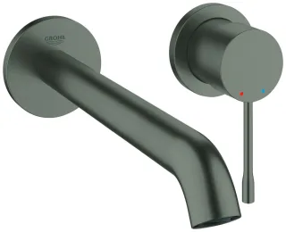 GROHE 2-Loch Waschtischarmatur Unterputz Essence Ausl. 230mm hard graphite gebürstet, 29193AL1 29193AL1