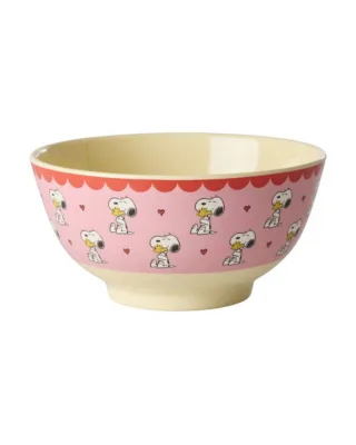 Rice Schüssel mit Snoopy Print, pink