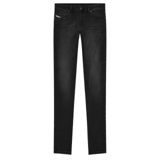 Diesel - D-yennox - Schwarze Jeanshose Mit Verblasstem Muster