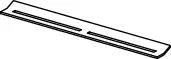 Tece drainprofile Profildeckel Edelstahl gebürstet, schwarz (bis 06/2023), 675019 675019