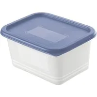 ROTHO Frischhaltedose Rotho Gefrierdosen-Set Domino 4 x 0,75 l horizon, Kunststoff