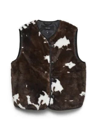 VERO MODA - VMSONJACOLLEEN SHORT WAISTCOAT BOO Chocolate Torte - Gr. - S