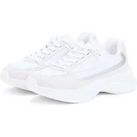 Tommy Hilfiger TH SPORTY CHIC RUNNER Keilsneaker Keilabsatz, Freizeitschuh, Halbschuh, Schnürer mit Kontrastbesatz