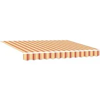 vidaXL Markise Markisenersatzstoff Gelb und Orange 330 x 195 cm Polyester (1-St)