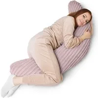 Amilian Stillkissen XXL 170 cm Schwangerschaftskissen Seitenschläferkissen U-Form, mit Bezug, weiche Füllung, geräuscharm, formstabil