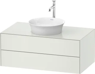 Duravit White Tulip Konsolenwaschtischunterbau wandhängend Weiß Seidenmatt 1000x550x408 mm - WT49860 WT4986036360010