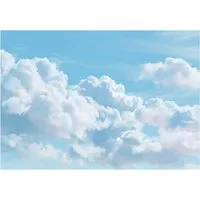 Wallarena Fototapete Wolken, Querformat, Schlafzimmer, glatt, Wolken, 300x210cm