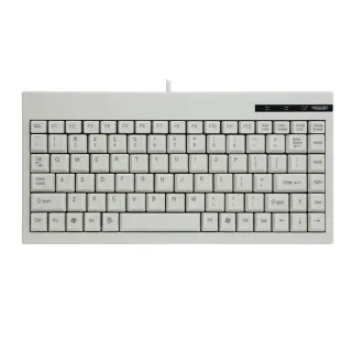 New3P AC-59 88-Keys Wired Keyboard USB/PS2 Interfaces White Industrial Grade Mini External Industrial Keyboard for Lapto