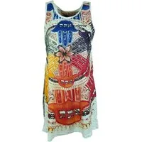 Guru-Shop T-Shirt Mirror Tank Top, Longshirt, Minikleid - Mandala.. Festival, Goa Style, alternative Bekleidung