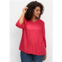Sheego Klassische Bluse Tunika 3/4-Arm