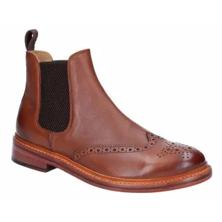 Cotwold Herren Siddington Leder elastische Kleid Stiefel (Braun)