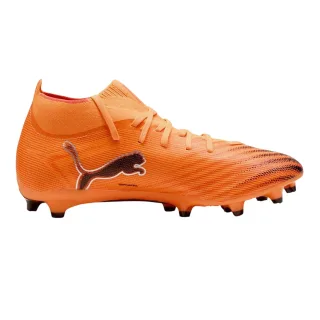 Puma - "Ultra 5 Match" Fußballschuhe mit festem Boden für Herren (Orange/Schwarz)