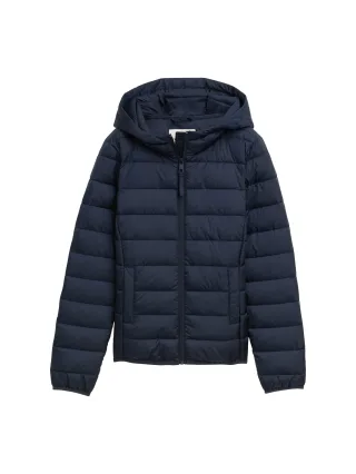 Denim Tom Tailor - Lightweight Steppjacke mit Kapuze sky captain blue - Gr. - S