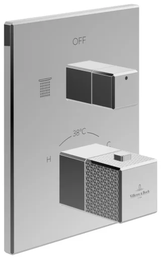 Villeroy & Boch Unterputz-Thermostat 2-Mengereg Mettlach 150x190x129mm Chrom TVS12600300061