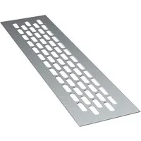 sossai® Lüftungsgitter Aluminium Belüftungsgitter Türgitter im Alu-Design (1 St)