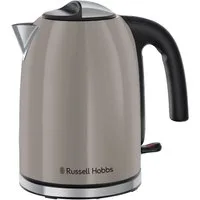 RUSSELL HOBBS Wasserkocher Colours Plus+ Mocha 28511-70, 1,7 l, 2400 W, Edelstahl, Schnellkochfunktion, Perfect-pour-Ausgustülle, Kalkfilter