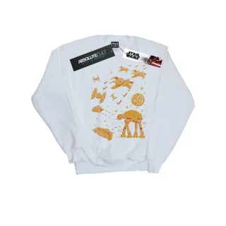 Star Wars - "Gingerbread Battle" Sweatshirt für Herren (Weiß)