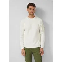 s.Oliver Longpullover Strickpullover Strukturierter Raglanpullover aus Baumwolle mit Ärmeltasche