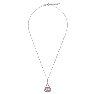 Orphelia 'Carina' Damen-Kette mit Anhänger aus 925er Sterlingsilber, Rosé, ZH-7436