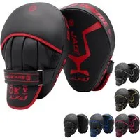 JAG GEARS Pratze Handpratzen Boxpads Schlagpolster MMA Kickboxen Muay Thai, Focus Mitts, Hochwertiges Leder, hochdichte Polsterung und ergonomischer Griff