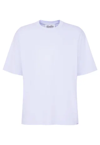 seidensticker - STU MERCERIZED T-SHIRT light blue - Gr. - XL