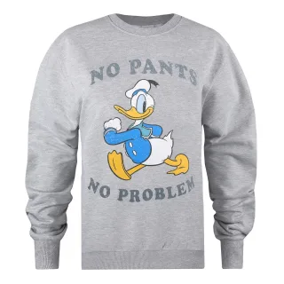Disney - "No Pants No Problem" Sweatshirt für Damen (Grau)