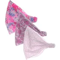 La Bortini Kopftuch Kopftücher 3er Pack Kopftuch Bandana Sommer Mütze für Baby Kinder, aus reiner Baumwolle