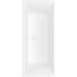 Villeroy & Boch Subway 3.0 Duo-Badewanne Einbau UBQ180SBW2DV01 180 x 80 cm, Quaryl Weiß Alpin