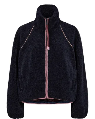 Nümph - Oversize-Fleecejacke blau - Gr. - 36
