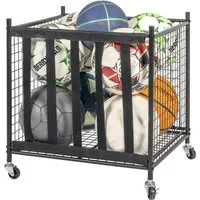 eluno Sportgeräte-Regalwagen Sportball-Aufbewahrungswagen, stapelbarer Ballwagen, 1-tlg., stapelbar