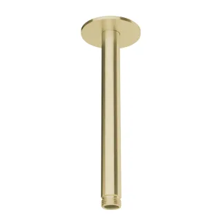 Herzbach spa ix pvd deckenarm 200 rosette 70 rund brass, Brass Steel, 21.964820.1.41 21.964820.1.41