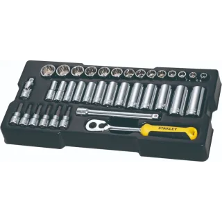 STANLEY Modul 3/8 Zoll Steckschlüssel und Zubehör Set, 36-tlg. - STMT1-74174