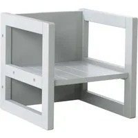 roba® Kinderhocker grau, für Kinder mit 3 verschiedenen Sitzhöhen, auch als Tisch verwendbar