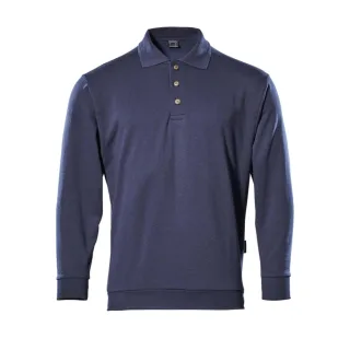 MASCOT Trinidad Polo-Sweatshirt CROSSOVER Marine XL - 00785-280-01-XL