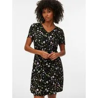 Vero Moda Minikleid VMEASY JOY SS SHORT DRESS WVN GA Viskose, regular fit