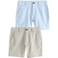 Next Chinoshorts Chinoshorts aus Leinen, 2er-Pack (2-tlg)