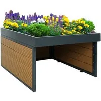 MCW Mähroboter-Garage MCW-L45-P, BxTxH: 60x73x40 cm, Pflanzkasten mit Ablauflöcher