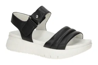 Gabor 84.610 - Sandalen Damen Schwarz Echtleder Best Fitting