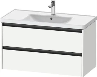 Duravit Ketho.2 Waschtischunterbau wandhängend Weiß Matt 984x455x549 mm - K25284018180000 K25284018180000