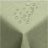 DecoHomeTextil Heimtextilmanufaktur Tischdecke Leinen Optik Tischdecke Tischtuch Abwaschbar Wasserabweisend