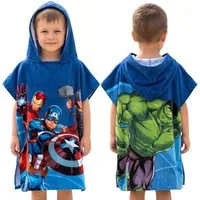 MARVEL Kapuzenhandtuch Marvel Avengers Badeponcho mit Kapuze, 100 %Baumwolle, 50 x 115 cm