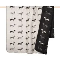 Wohndecke DACKEL, PAD, Made in Europe, Kuscheldecke, Wendefunktion, 150x200 cm