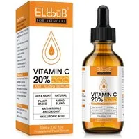 P-Beauty Cosmetic Accessories Gesichtsserum mit Vitamin C und E Hyaluronsäure Anti Aging Falten Vegan 60ml, 1-tlg., Enthält Vitamine, Farbmittelfrei, Farbstofffrei, Hypoallergen