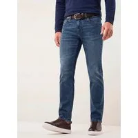Walbusch Regular-fit-Jeans Herren Sportjeans 2.0 schlanker Modern Fit Bio-Baumwolle Stretch Jeans mit Flex-Bund, 95% Bio-Baumwolle, dehnbar & pflegeleicht