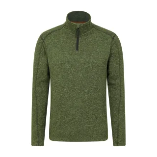 Mountain Warehouse - "Idris II" Fleece-Oberteil mit halbem Reißverschluss für Herren (Dunkel-Khaki)