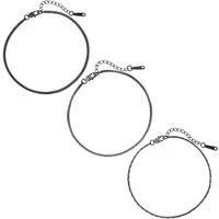 Made by Nami Edelstahlarmband Herren Armband Schwarz Cuban Link filigran minimalistisch, aus Edelstahl – maskulin – Gliederdesign – Verstallbar