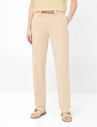 Brax Damen Flatfronthose Style MADISON ALMOND, Beige, Gr. 40