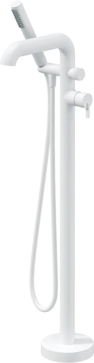 Neuesbad Serie 600 freistehende Wannenarmatur mit Brauseset, Oberfläche: weiss matt NB1BQS_A17M1