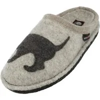 Haflinger Flair Dackel Pantoffeln aus gewalkter Wolle Hundemotiv Unisex Hausschuh